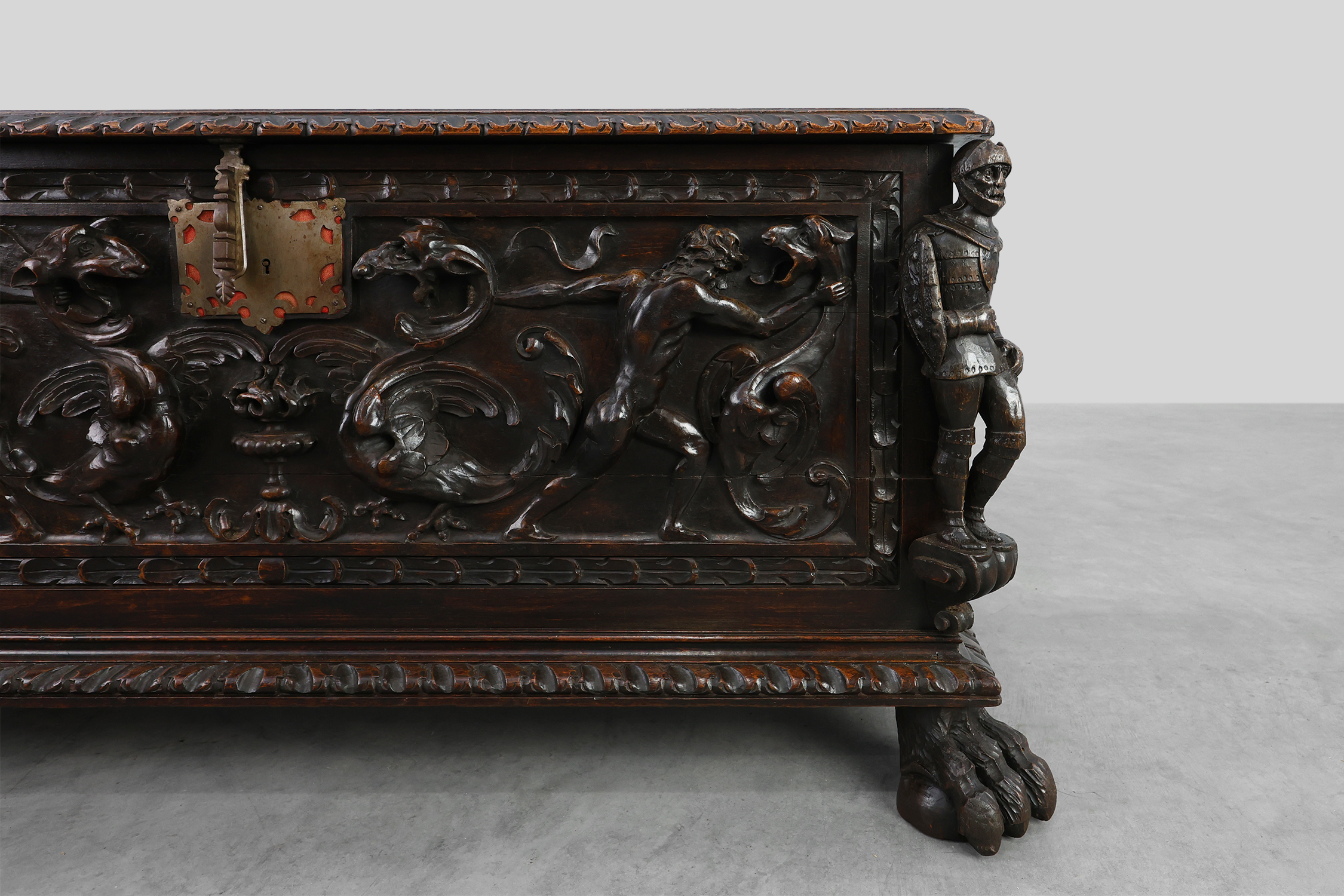 French Neo‑Renaissance Oak Blanket Chest, 19th Centurythumbnail
